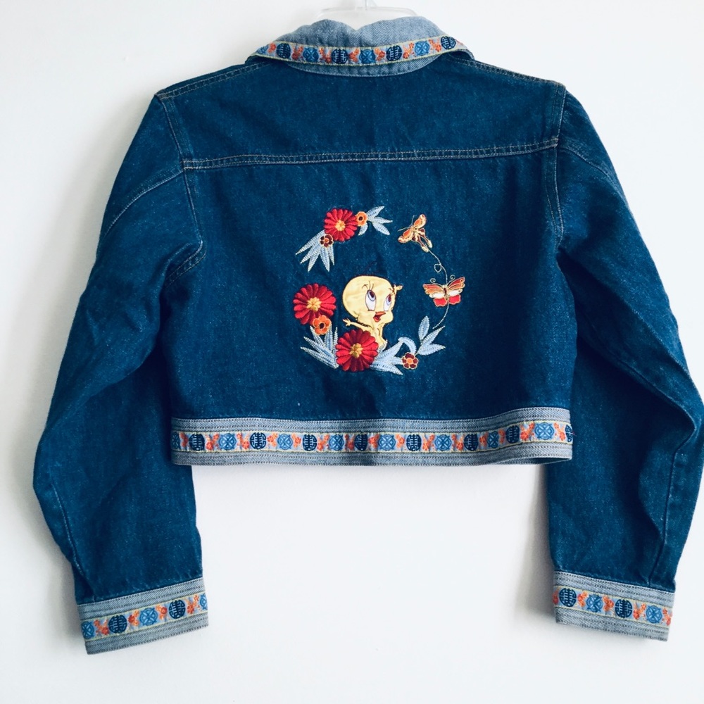 Tweety Bird Embroidered Looney Tunes Jacket